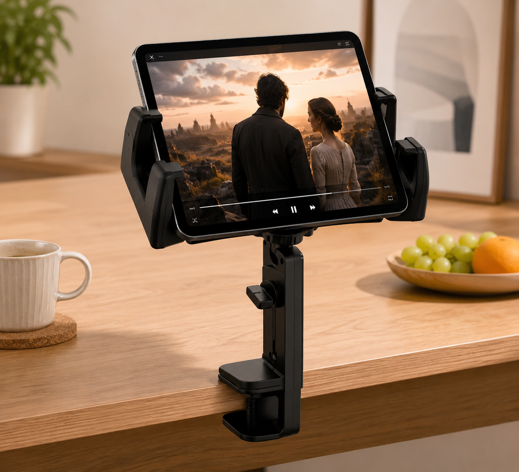 TravelDock™ Universal Tablet & Phone Clamp Mount