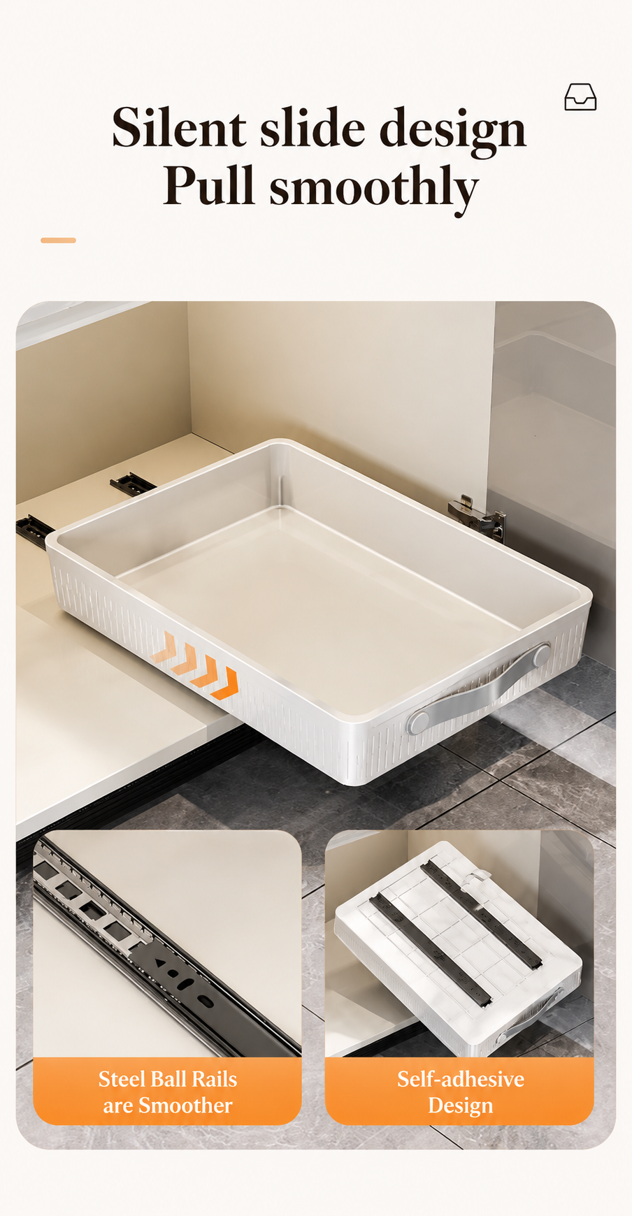 GlideStore™ — Pull-Out Cabinet Organizer