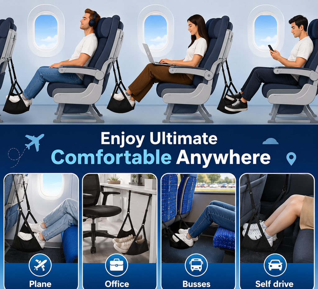 SkyRest™ — Portable Travel Footrest